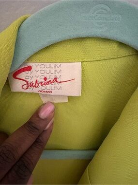 Sabrina Youlim Lime Green Women's Blazer